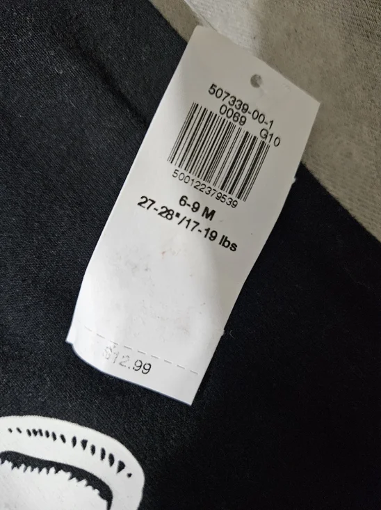 NWT! Old Navy Skeleton Baby Onesie 6-9M - Picture 3 of 4